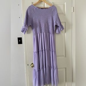 JESSAKAE Purple Midi Dress